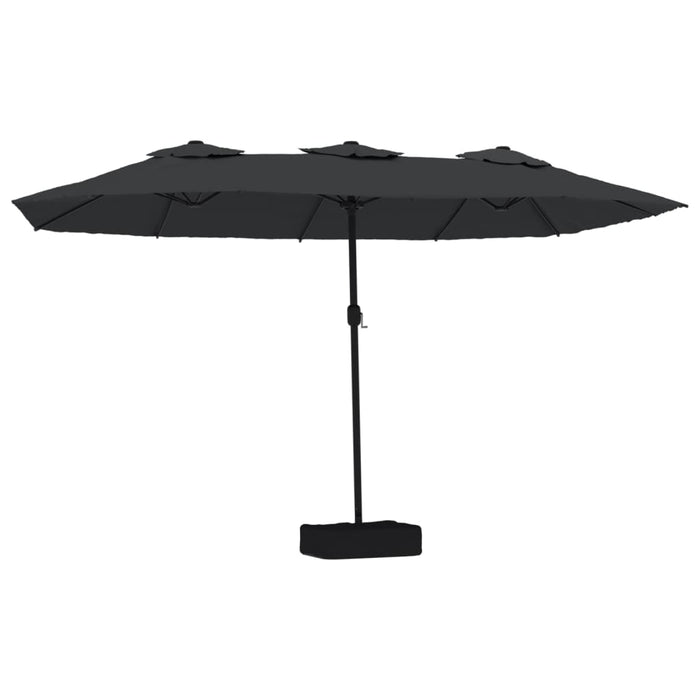 Umbrelă de soare cu două capete, negru, 449x245 cm - WALTI WALTI
