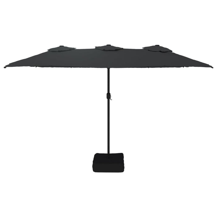 Umbrelă de soare cu două capete, negru, 449x245 cm - WALTI WALTI
