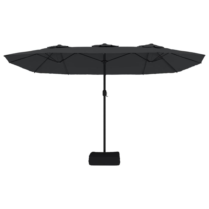 Umbrelă de soare cu două capete, negru, 449x245 cm - WALTI WALTI