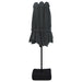 Umbrelă de soare cu două capete, negru, 449x245 cm - WALTI WALTI
