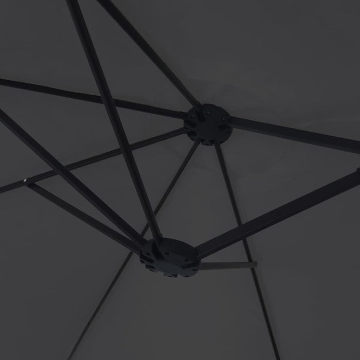 Umbrelă de soare cu două capete, negru, 449x245 cm - WALTI WALTI