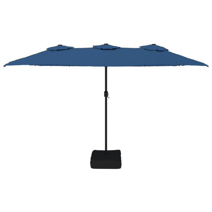 Umbrelă de soare cu două capete, albastru azuriu, 449x245 cm - WALTI WALTI