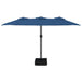 Umbrelă de soare cu două capete, albastru azuriu, 449x245 cm - WALTI WALTI
