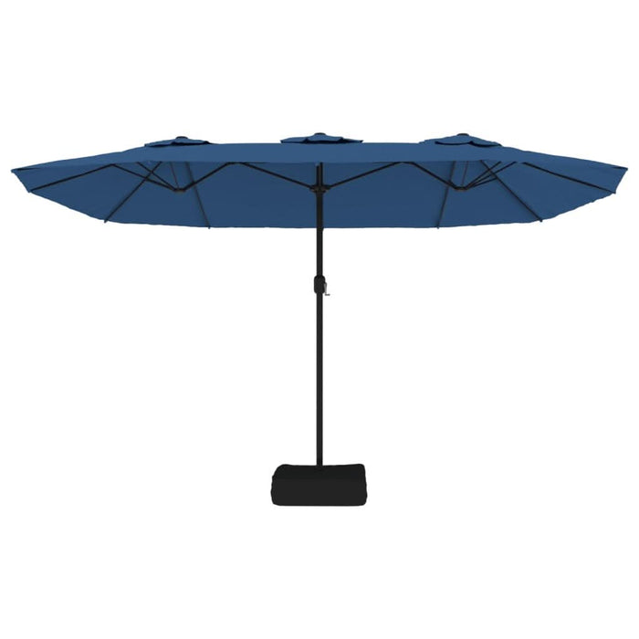 Umbrelă de soare cu două capete, albastru azuriu, 449x245 cm - WALTI WALTI