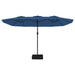 Umbrelă de soare cu două capete, albastru azuriu, 449x245 cm - WALTI WALTI