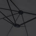 Umbrelă soare cu două capete cu LED-uri, negru, 449x245 cm - WALTI WALTI