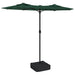 Umbrelă de soare cu două capete, verde, 316x145 cm - WALTI WALTI