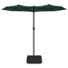 Umbrelă de soare cu două capete, verde, 316x145 cm - WALTI WALTI