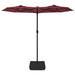 Umbrelă de soare cu două capete, roșu bordo, 316x240 cm - WALTI WALTI