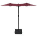 Umbrelă de soare cu două capete, roșu bordo, 316x240 cm - WALTI WALTI