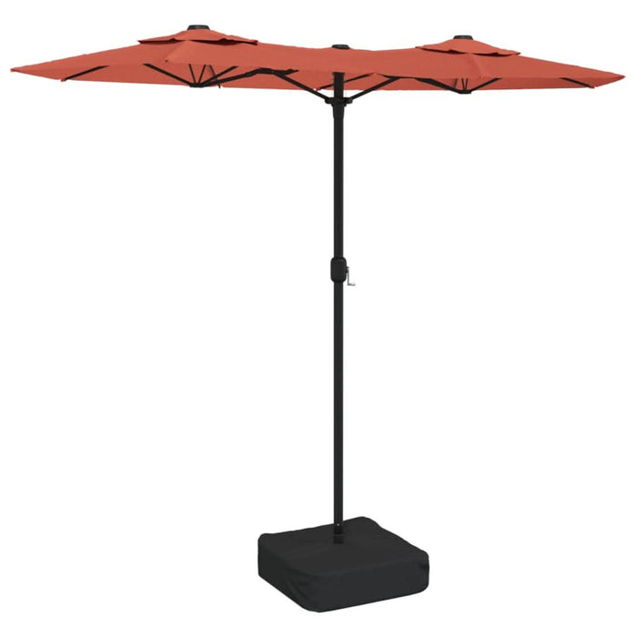 Umbrelă de soare cu două capete, cărămiziu, 316x240 cm - WALTI WALTI