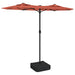 Umbrelă de soare cu două capete, cărămiziu, 316x240 cm - WALTI WALTI