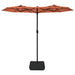 Umbrelă de soare cu două capete, cărămiziu, 316x240 cm - WALTI WALTI