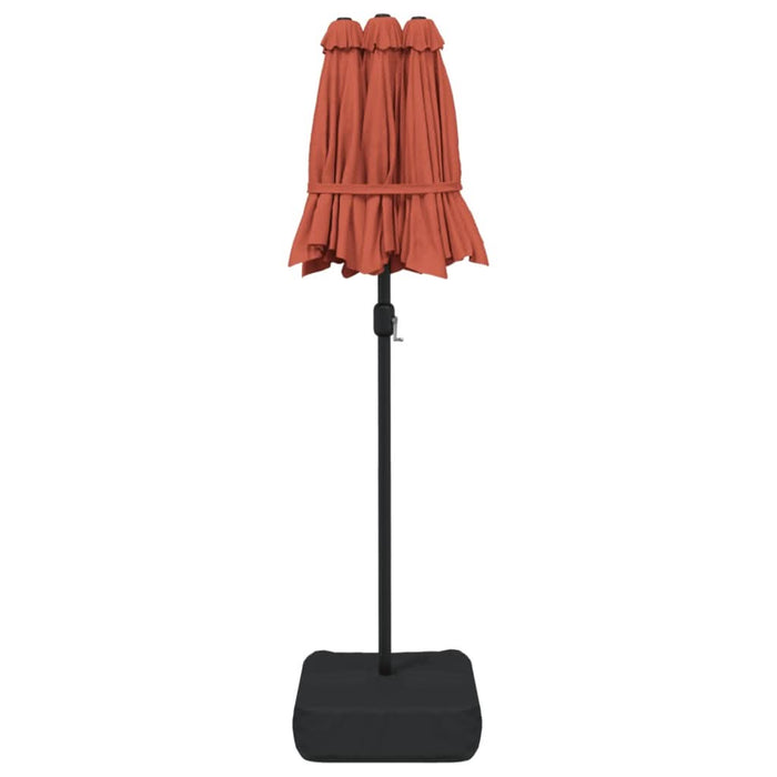 Umbrelă de soare cu două capete, cărămiziu, 316x240 cm - WALTI WALTI