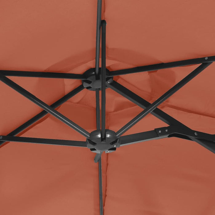 Umbrelă de soare cu două capete, cărămiziu, 316x240 cm - WALTI WALTI