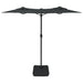 Umbrelă de soare cu două capete cu LED-uri antracit, 316x240 cm - WALTI WALTI