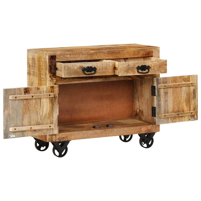 Dulap, 80x30x65 cm, lemn masiv de mango brut - WALTI WALTI