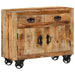Dulap, 80x30x65 cm, lemn masiv de mango brut - WALTI WALTI