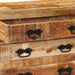 Dulap cu 3 sertare, 80x30x65 cm, lemn masiv de mango brut - WALTI WALTI
