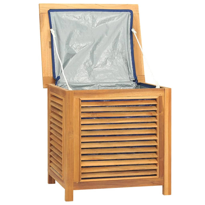 Ladă depozitare grădină cu geantă, 60x50x58 cm, lemn masiv tec - WALTI WALTI