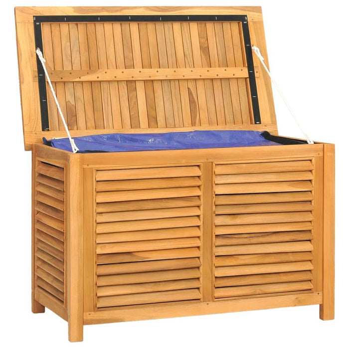 Ladă depozitare grădină cu geantă, 90x50x58 cm, lemn masiv tec - WALTI WALTI