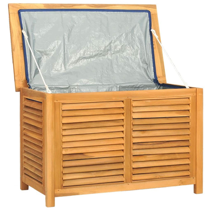 Ladă depozitare grădină cu geantă, 90x50x58 cm, lemn masiv tec - WALTI WALTI