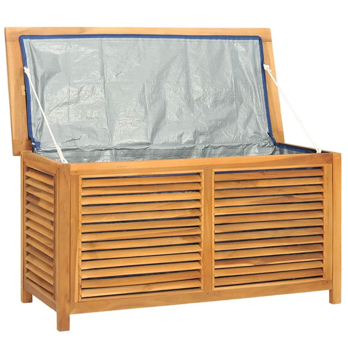 Ladă depozitare grădină cu geantă, 114x50x58 cm, lemn masiv tec - WALTI WALTI