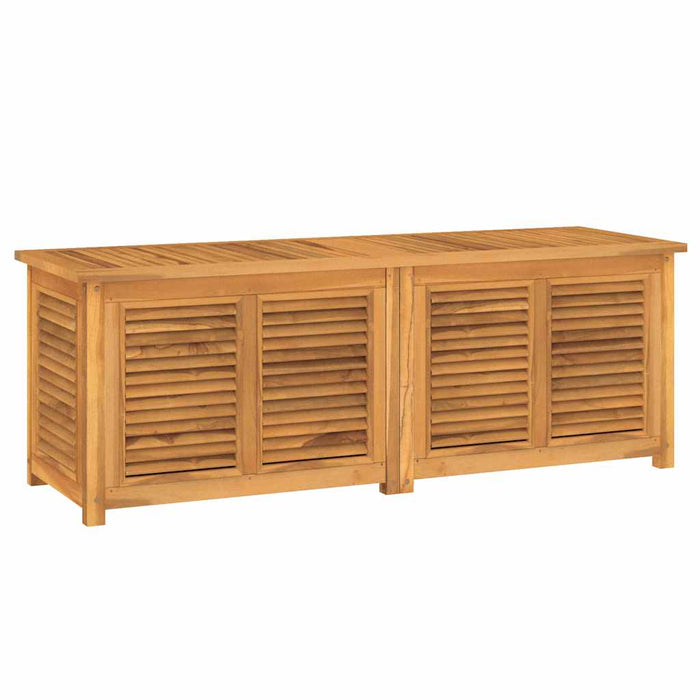 Ladă depozitare grădină cu geantă, 150x50x55 cm, lemn masiv tec - WALTI WALTI