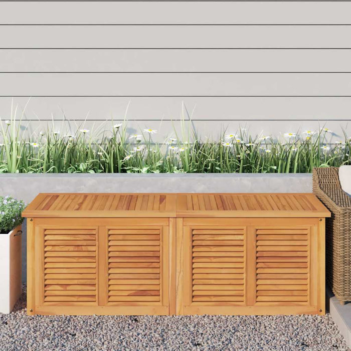 Ladă depozitare grădină cu geantă, 150x50x55 cm, lemn masiv tec - WALTI WALTI