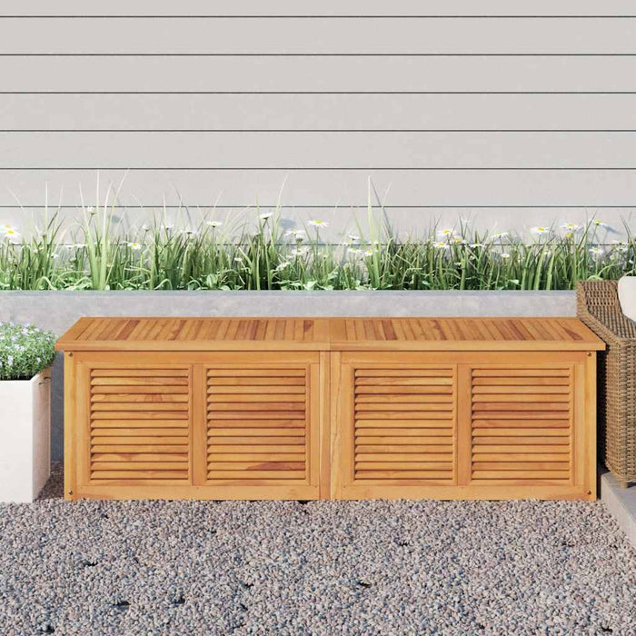 Ladă depozitare grădină cu geantă, 175x50x55 cm, lemn masiv tec - WALTI WALTI