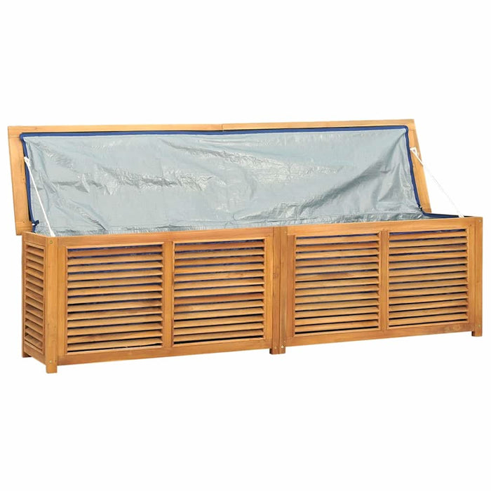 Ladă depozitare grădină cu geantă, 200x50x55 cm, lemn masiv tec - WALTI WALTI