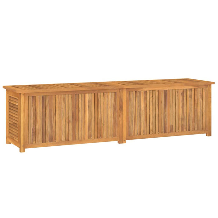Ladă depozitare grădină cu geantă, 200x50x55 cm, lemn masiv tec - WALTI WALTI