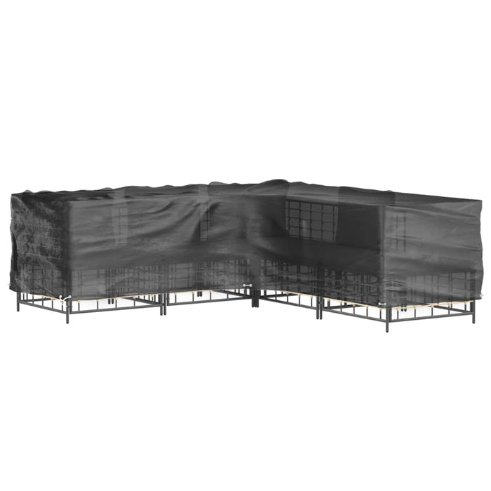 Husă mobilier de grădină în formă de L 16 ocheți, 285x285x90 cm - WALTI WALTI