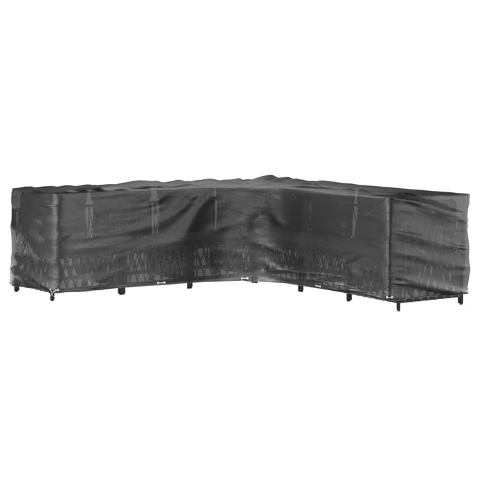 Husă mobilier de grădină în formă de L 18 ocheți, 220x285x80 cm - WALTI WALTI