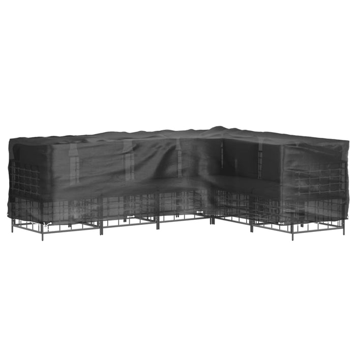 Husă mobilier de grădină în formă de L 16 ocheți, 210x260x80 cm - WALTI WALTI