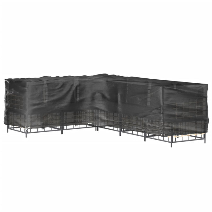 Husă mobilier de grădină în formă de L 16 ocheți, 260x210x80 cm - WALTI WALTI