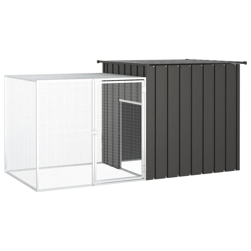 Coteț pentru iepuri, antracit, 200x91x100 cm, oțel galvanizat - WALTI WALTI