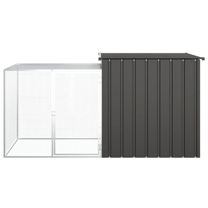 Coteț pentru iepuri, antracit, 200x91x100 cm, oțel galvanizat - WALTI WALTI