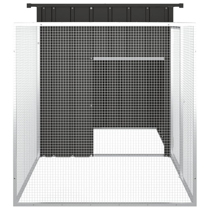 Coteț pentru iepuri, antracit, 200x91x100 cm, oțel galvanizat - WALTI WALTI