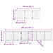 Poartă câini pliabilă cu ușă 12 panouri maro 600 cm, lemn plop - WALTI WALTI
