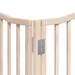 Poartă de câini pliabilă cu ușă, 12 panouri, 960 cm, lemn plop - WALTI WALTI