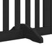 Poartă câini pliabilă cu ușă 9 panouri negru, 450 cm, lemn plop - WALTI WALTI