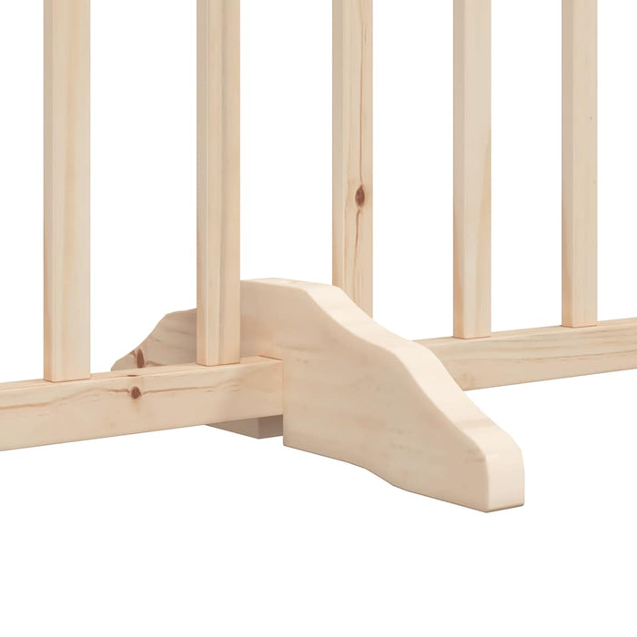 Poartă de câini pliabilă cu ușă, 12 panouri, 960 cm, lemn plop - WALTI WALTI