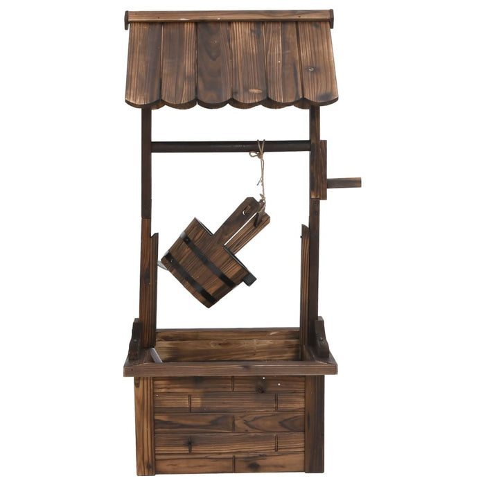 Fântână de dorințe cu pompă, 57x50x112 cm, lemn masiv de brad - WALTI WALTI