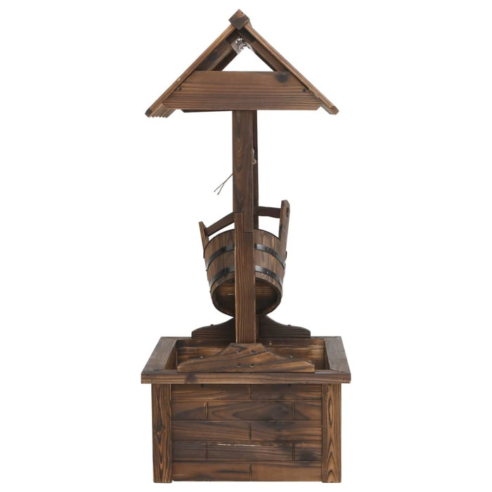 Fântână de dorințe cu pompă, 57x50x112 cm, lemn masiv de brad - WALTI WALTI