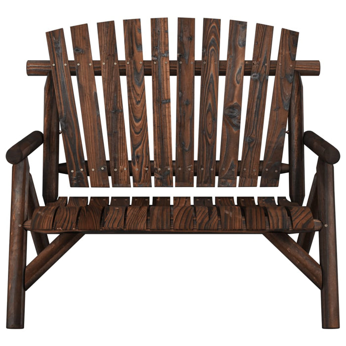 Bancă de grădină cu 2 locuri, 119x85x98 cm, lemn masiv molid - WALTI WALTI