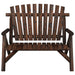 Bancă de grădină cu 2 locuri, 119x85x98 cm, lemn masiv molid - WALTI WALTI