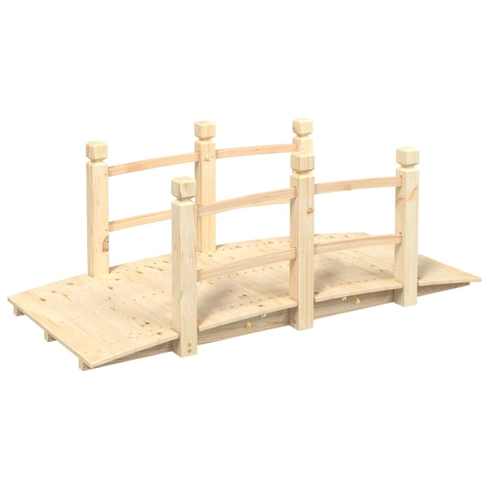 Pod de grădină cu balustrade, 150x67x56 cm, lemn masiv de molid - WALTI WALTI