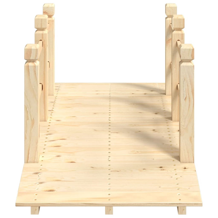 Pod de grădină cu balustrade, 150x67x56 cm, lemn masiv de molid - WALTI WALTI