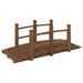 Pod de grădină cu balustrade, 150x67x56 cm, lemn masiv de molid - WALTI WALTI